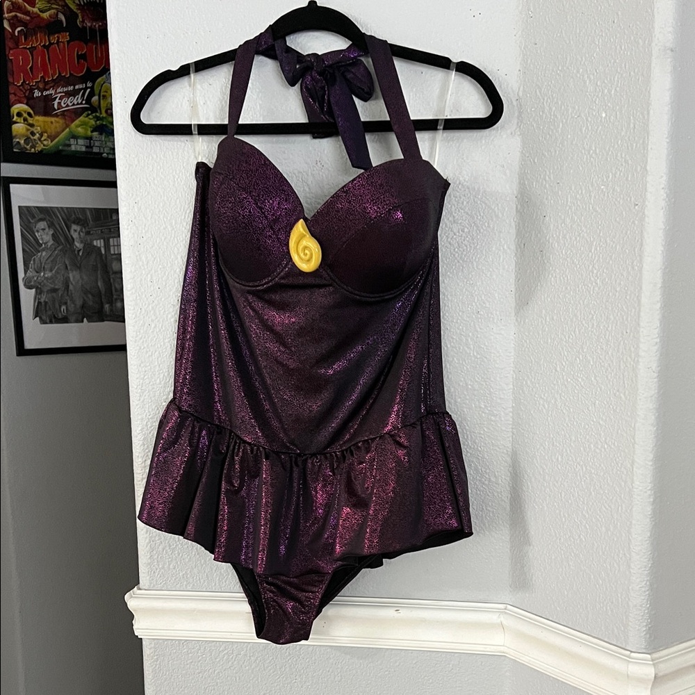 Disney Ursula Purple Shimmer Halter Swimsuit